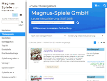 Tablet Screenshot of magnus-spiele.de